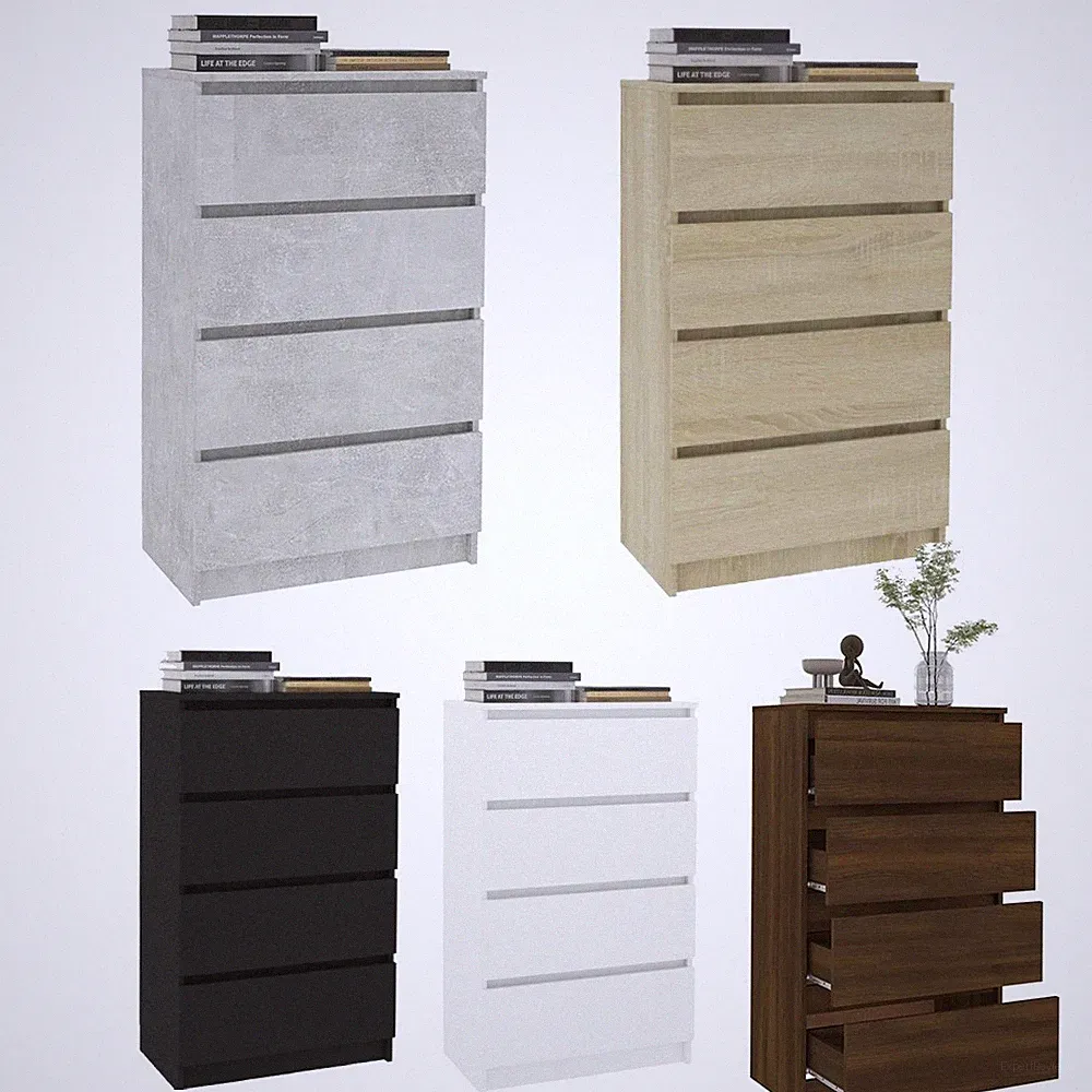 Sideboard mit 4 Schubladen Beistellschrank Kommode Anrichte Schubladenschrank