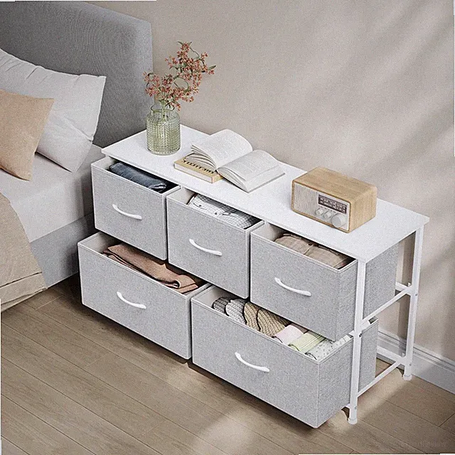 Sideboard mit 5 Schubladen Kommode Anrichte Schrank Beistellschrank TV-Schrank