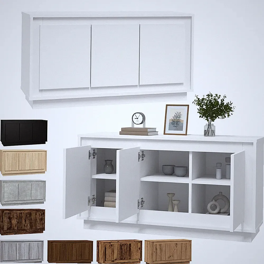 Sideboard mit 6 Fächern Kommode Anrichte Standschrank Beistellschrank 102x35x55