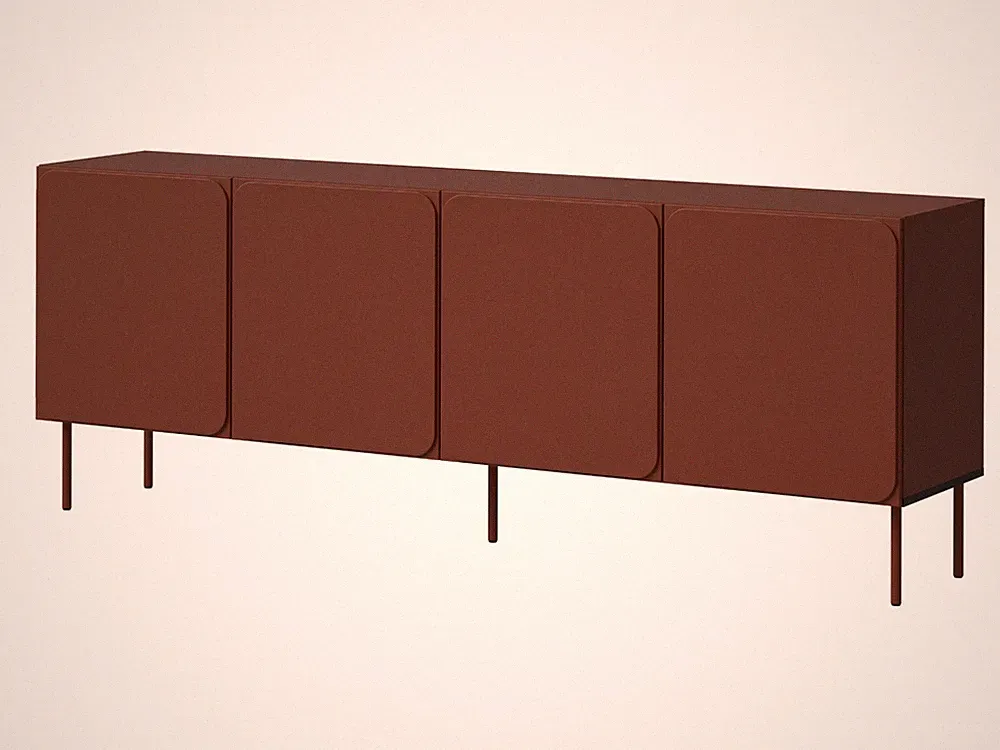 Sideboard RAFAEL Kommode 200x75x42 cm Wohnzimmerschrank modern 4 türiger