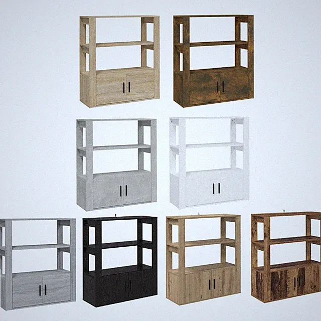 Sideboard Schrank Beistellschrank Küchenschrank Regale 80x30x90 cm Holzwerkstoff
