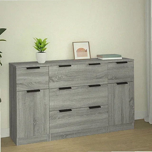 Sideboard Set 3-tlg. Holzwerkstoff Kommode Schrank mehrere Auswahl vidaXL
