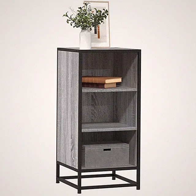 Sideboard Sideboard Schrank Lagerschrank Highboard Holzwerkstoff und Metall vida