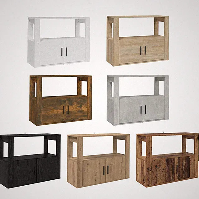 Sideboards Kommode Schrank Beistellschrank Regalebene 80x30x60 cm Holzwerkstoff