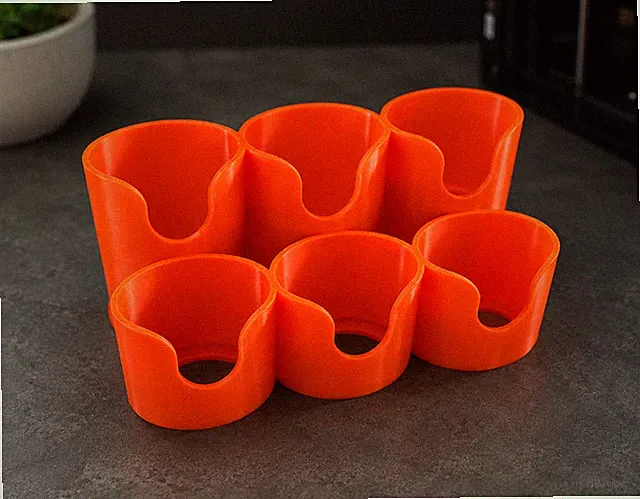 Sirup-Ständer für 6 Flaschen – Orange – Passend für More Nutrition & ESN Zerup
