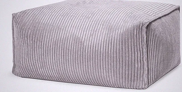 Sitting Point Sitzsack Roll Shara Grau – Moderner Cord-Hocker