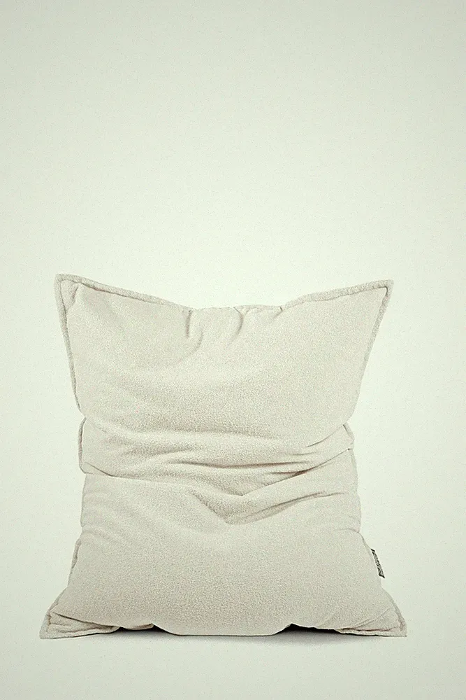 Sitting Point Sitzsack Woolly Natur – Kuscheliger Sitzkomfort im Teddy-Style