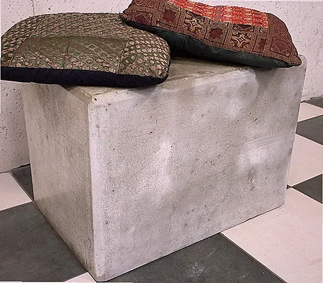 🔶Sitzbank Betonblock Sitzfläche Podest Sockel Steinkunst BLACKFORM