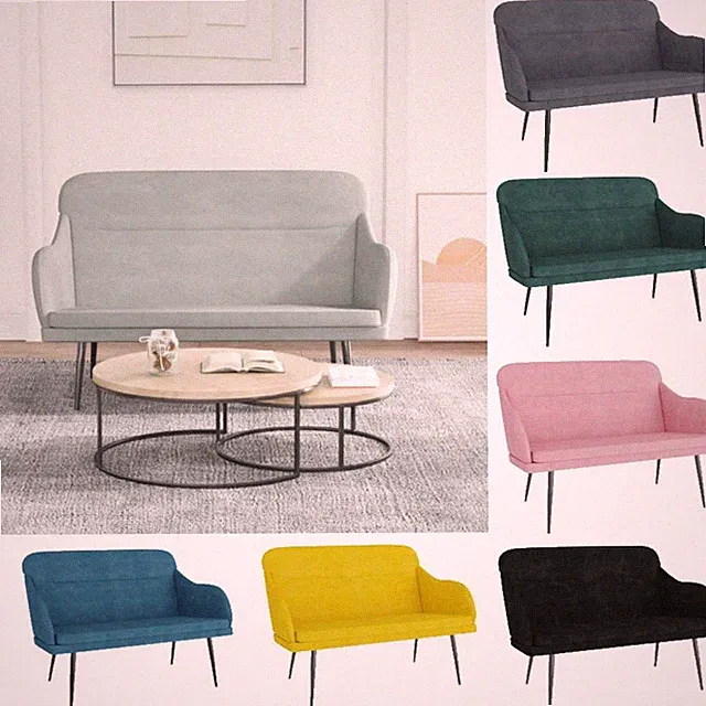 Sitzbank Bank Polsterbank Sofa Flurbank Wohnzimmer Garderobenbank Samt vidaXL