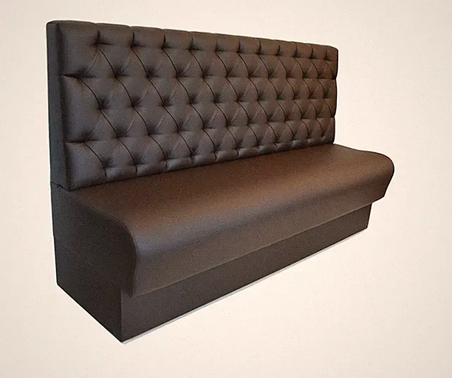 Sitzbank Chesterfield, Restaurant Sitzbank, Gastro Bänke, braun, 80-200cm