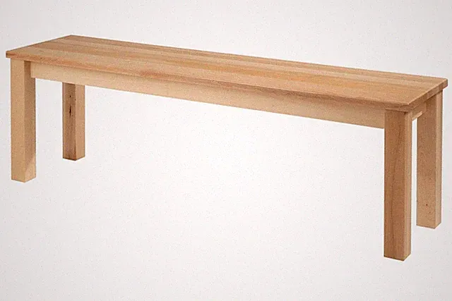 Sitzbank Esszimmerbank Essbank Kernbuche massiv lackiert 140 x 35 cm