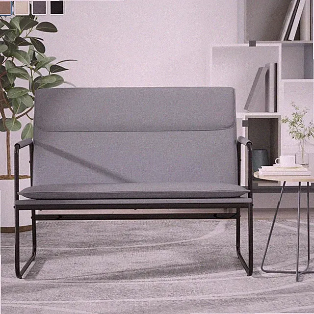 Sitzbank mit Rückenlehne Wohnzimmerbank Polsterbank Balkonbank Gartenbank 100cm
