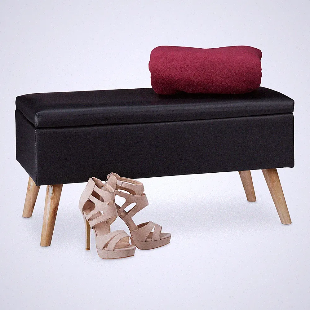 Sitzbank mit stauraum Polsterbank Truhenbank Schuhbank 120 kg 5 cm Sitztruhe