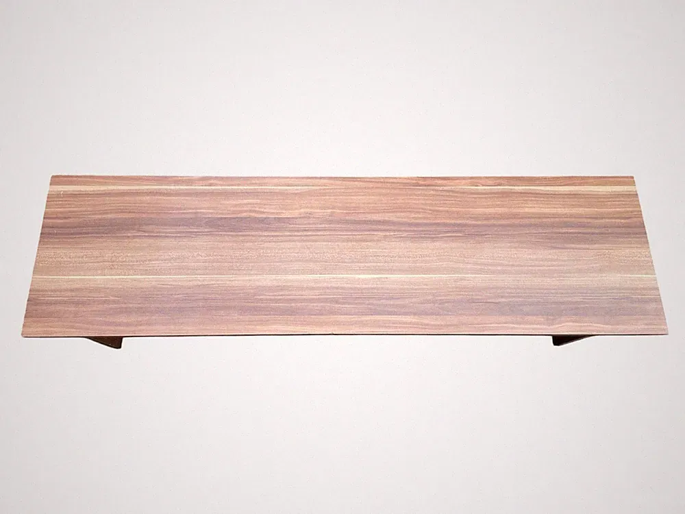 Sitzbank Nussbaum dunkel 140cm Esszimmerbank Holzbank robust gebraucht