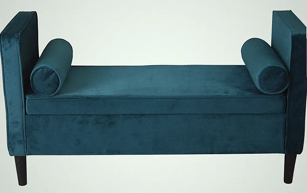 Sitzbank Polsterbank mit Stauraum Truhenbank Samt Sitztruhe Sofabank Art Deco