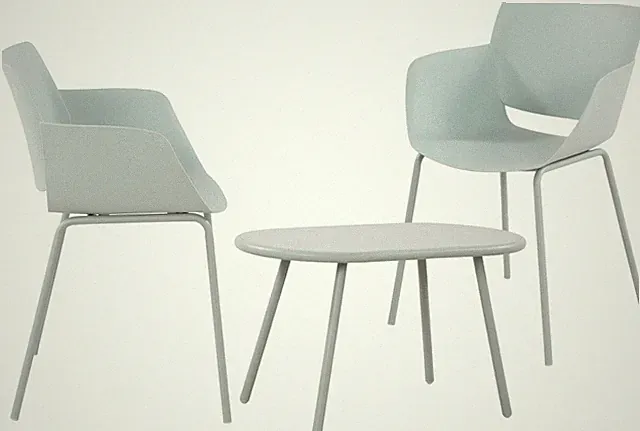 Sitzgruppe Velvena Garten-Set Tisch Velva Stühle Alpena UV-beständig wetterfest