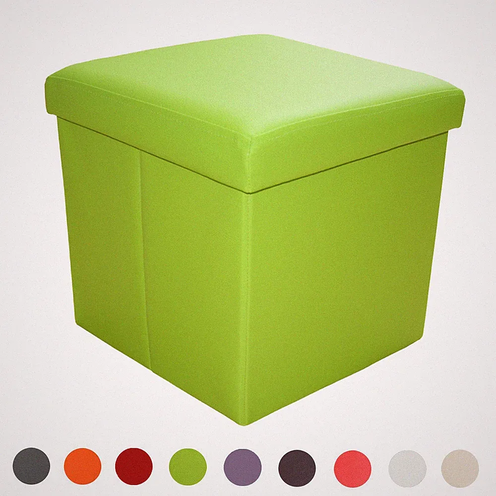 Sitzhocker Faltbare Sitzbank mit Stauraum Aufbewahrungsbox Sitzwürfel 38/76cm