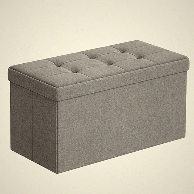 Sitzhocker mit Stauraum, klappbare Sitzbank, 38 x 76 x 38 cm Fußbank, Aufbewa...