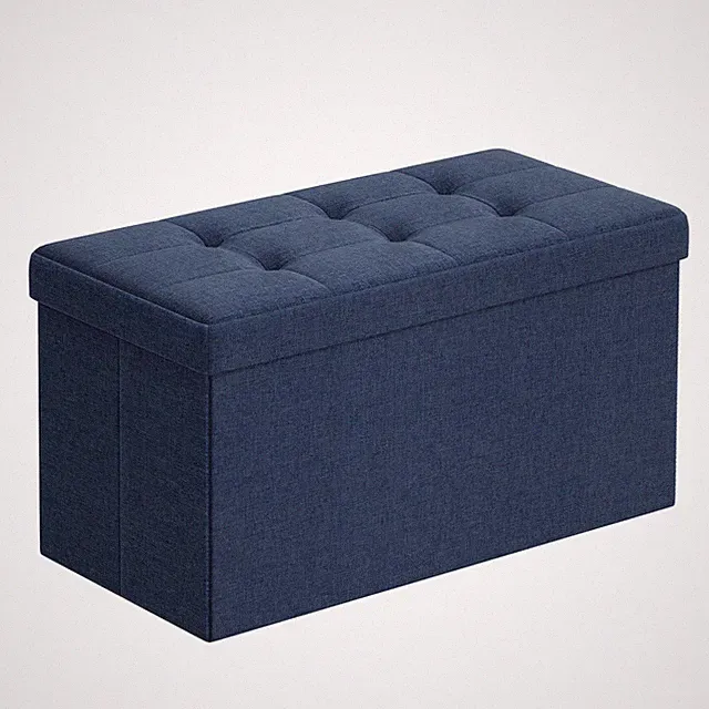 Sitzhocker mit Stauraum klappbare Sitzbank 38 x 76 x 38 cm Fußbank