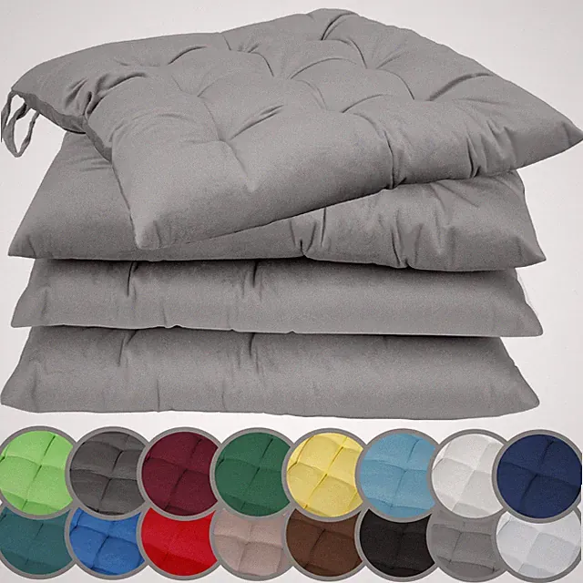 Sitzkissen Stuhlkissen Stuhlauflage | Indoor & Outdoor | 4er Set | NatureMark