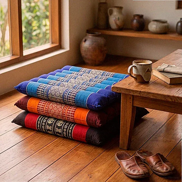 Sitzkissen Thai Kapok Stuhlkissen Bodenkissen Yoga Meditation 36cm 8 Farben Boho