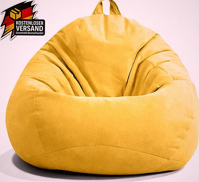 Sitzsack Bezug Indoor Outdoor Gemütlicher Großer Leinen Baumwolle für Erwachsene