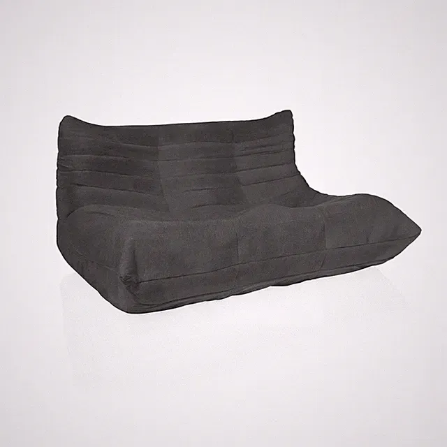 Sitzsack Bodensofa Sessel mit Lehne Loungesofa 2 Sitzer Cord Stoff hjh LIVING