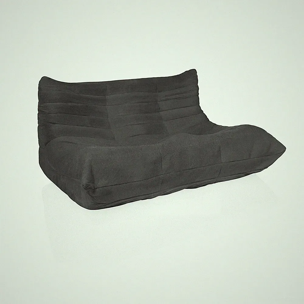 Sitzsack Bodensofa Sessel mit Lehne Loungesofa 2 Sitzer Cord Stoff hjh LIVING