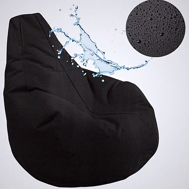 Sitzsack Gamer 225L Schwarz mit ECO Füllung Bean Bag Kissen XL