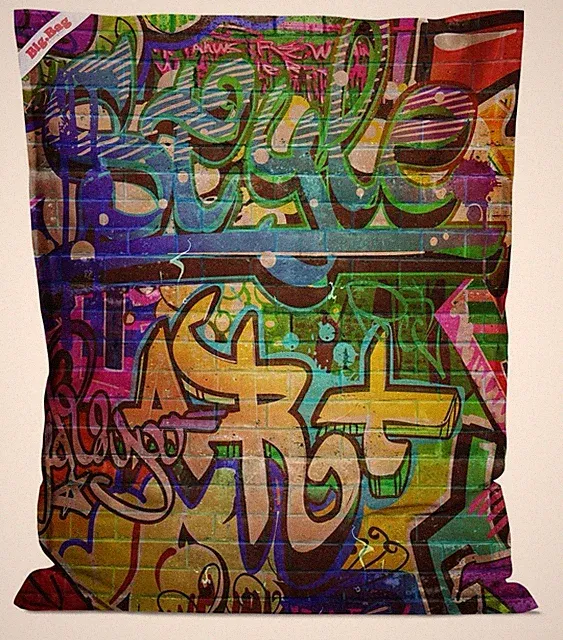 Sitzsack, Graffiti Style, Big. Bag By Sitting Point