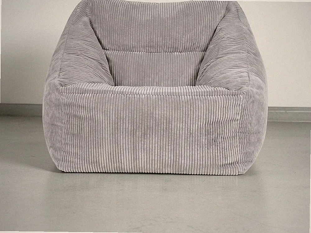 Sitzsack ICON Natalia Sesselsack aus Cord Grau mit EPS Füllung - UVP 189,95