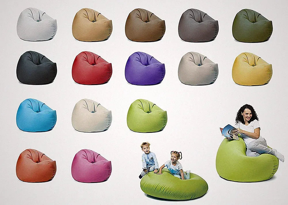 Sitzsack mit Füllung 2-in-1 Funktionen zum Sitzen und Liegen Outdoor & Indoor