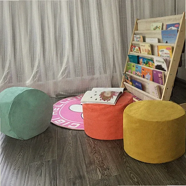 Sitzsack Rundhocker Bezug Schtzhülle ohne Füllung 45x25cm