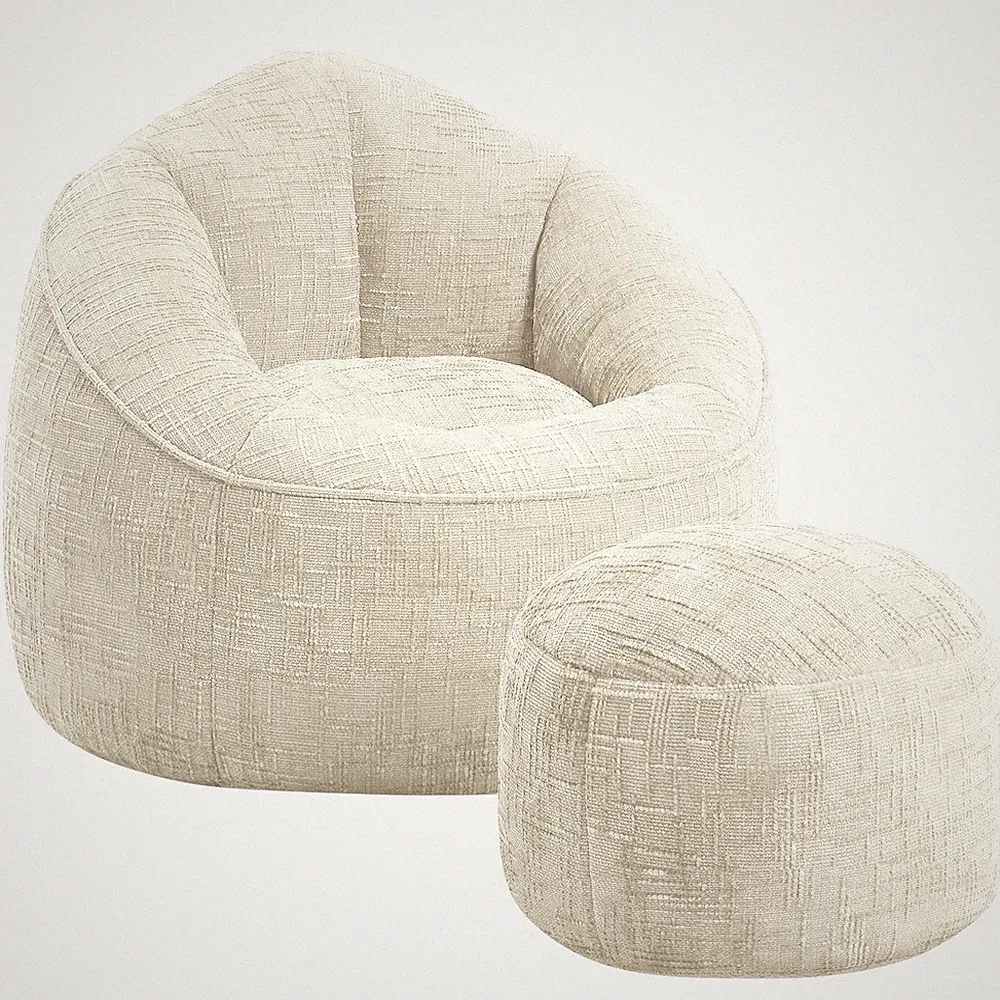 Sitzsack Sitzsack Lazy Sofa Gaming Sitzsack mit Hocker, Sitz Sack mit