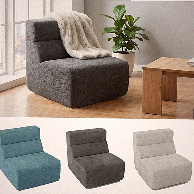 Sitzsack Sofa Bodensofa Bodenstuhl mit Rückenlehne Lazy Sofa Lesesessel Beanbag