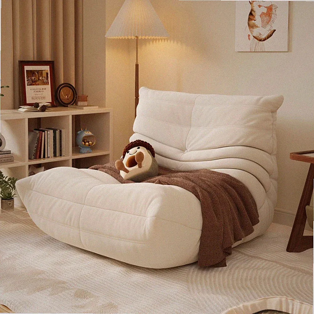 Sitzsack Sofa Bodensofa, Bodenstuhl mit Rückenlehne, Lesesessel Bequem XXL