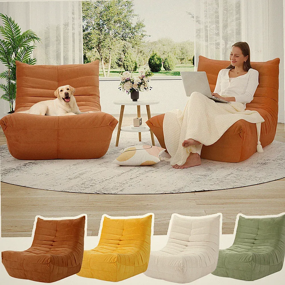 Sitzsack Sofa Bodensofa Bodenstuhl mit Rückenlehne Relaxsessel Bean Bag Chair
