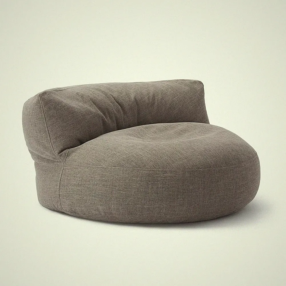 Sitzsack Sofa, Rund, EPS Perlen Beanbag Lounge Sitz Chillout Sessel mit Lehne
