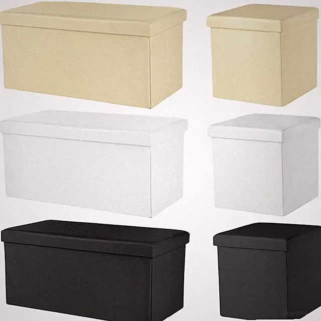 Sitztruhe Sitzhocker Aufbewahrungsbox Stauraum + Deckel Faltbare Sitzbank Truhe