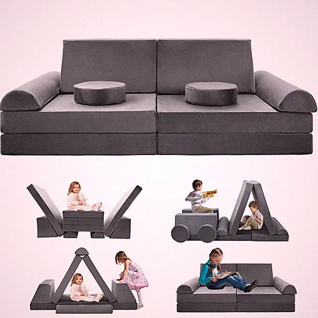 SLSY modulares Kindersofa-Set weiches sicheres Kombination-Sofa für Spielzimmer