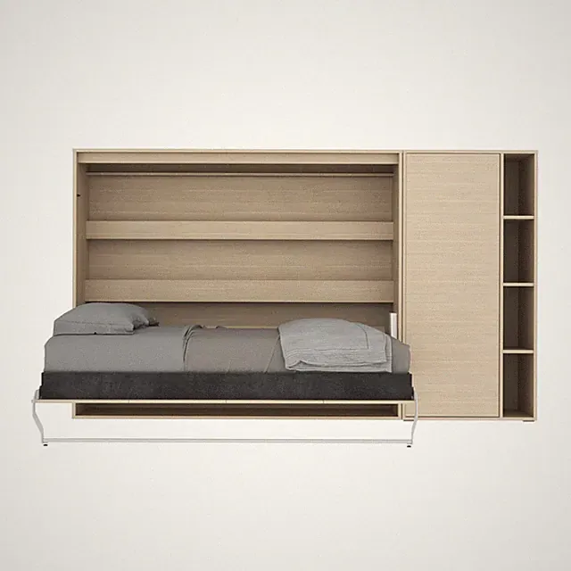SMARTBett SET Schrankbett M2 160x200 Horizontal und Schrank
