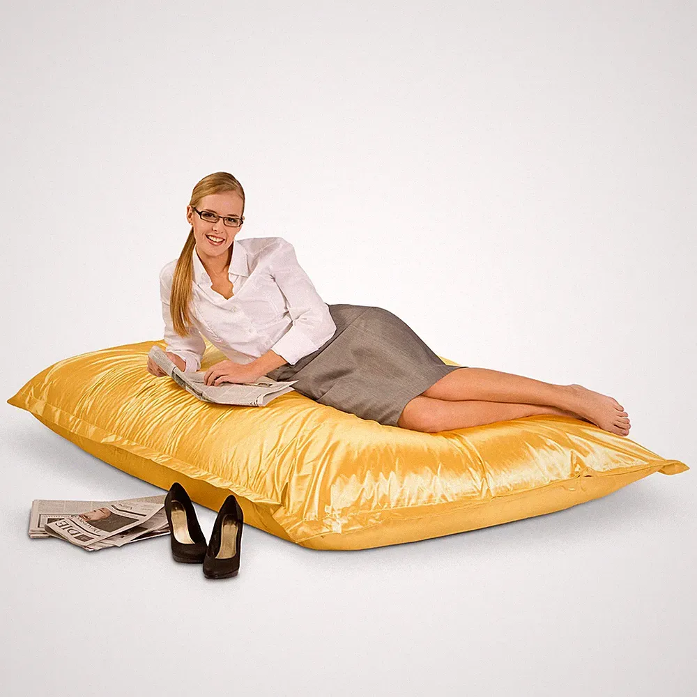 Smoothy Sitzsack XXL Bodenkissen Sessel Sitzkissen Lounge Metallic Luxus Design