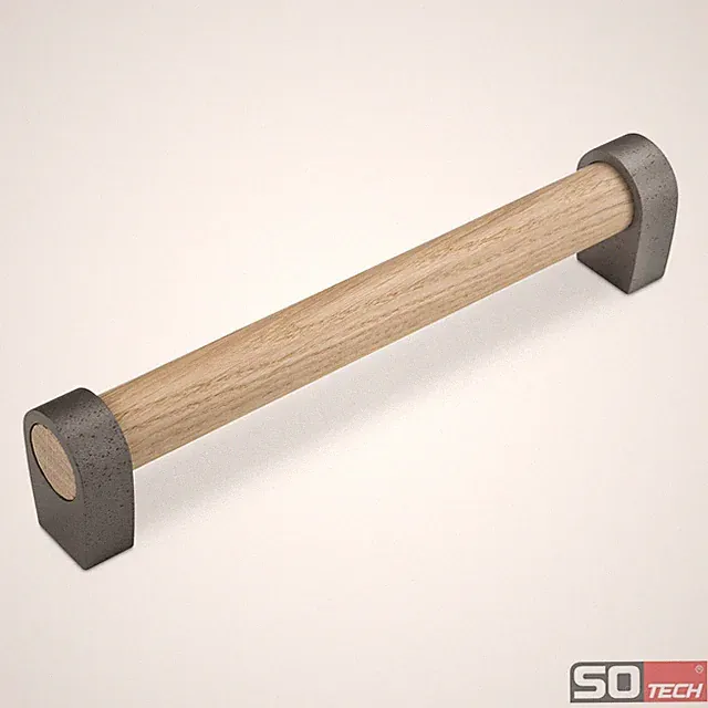 SO-TECH® Möbelgriff OAK Schubladengriff Schrankgriff Griff Wildeiche hell BA 192