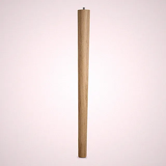 SO-TECH® Tischbein Eiche massiv Ø 60/40 mm Holztischbein Tischfuß Tisch Möbelfuß