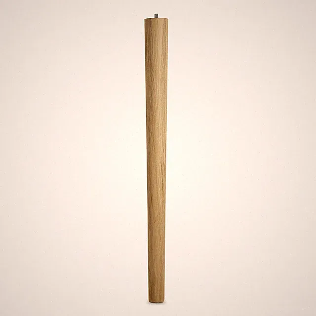 SO-TECH® Tischbein Eiche massiv Ø 60/40 mm Holztischbein Tischfuß Tisch Möbelfuß