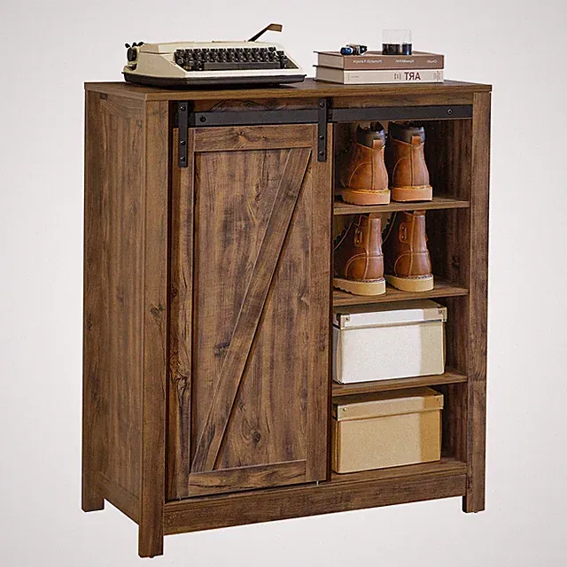 SoBuy Sideboard mit Schiebetür Kommode Schuhschrank Küchenschrank FSB59-N