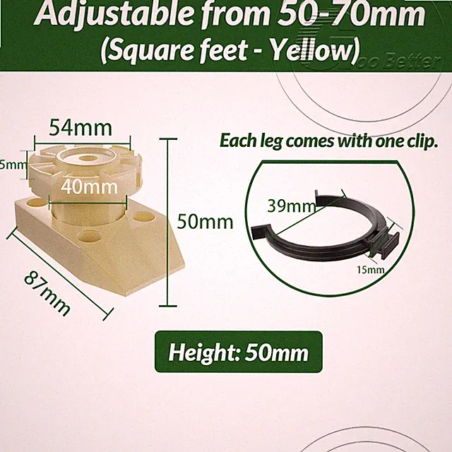 Sockelfüße Möbelfüße Stellfüße Küchenfüße Verstellfüße Höhenverstellbar 60-150mm