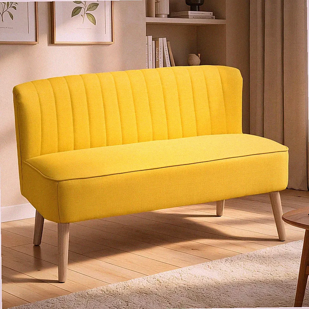 Sofa 2-Sitzer Couch Stoffsofa Sitzm?bel Polstersofa Loungesofa Refurbished