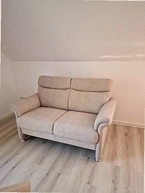 Sofa 2 Sitzer Microfaser Polster Couch aus Wohnungsauflösung