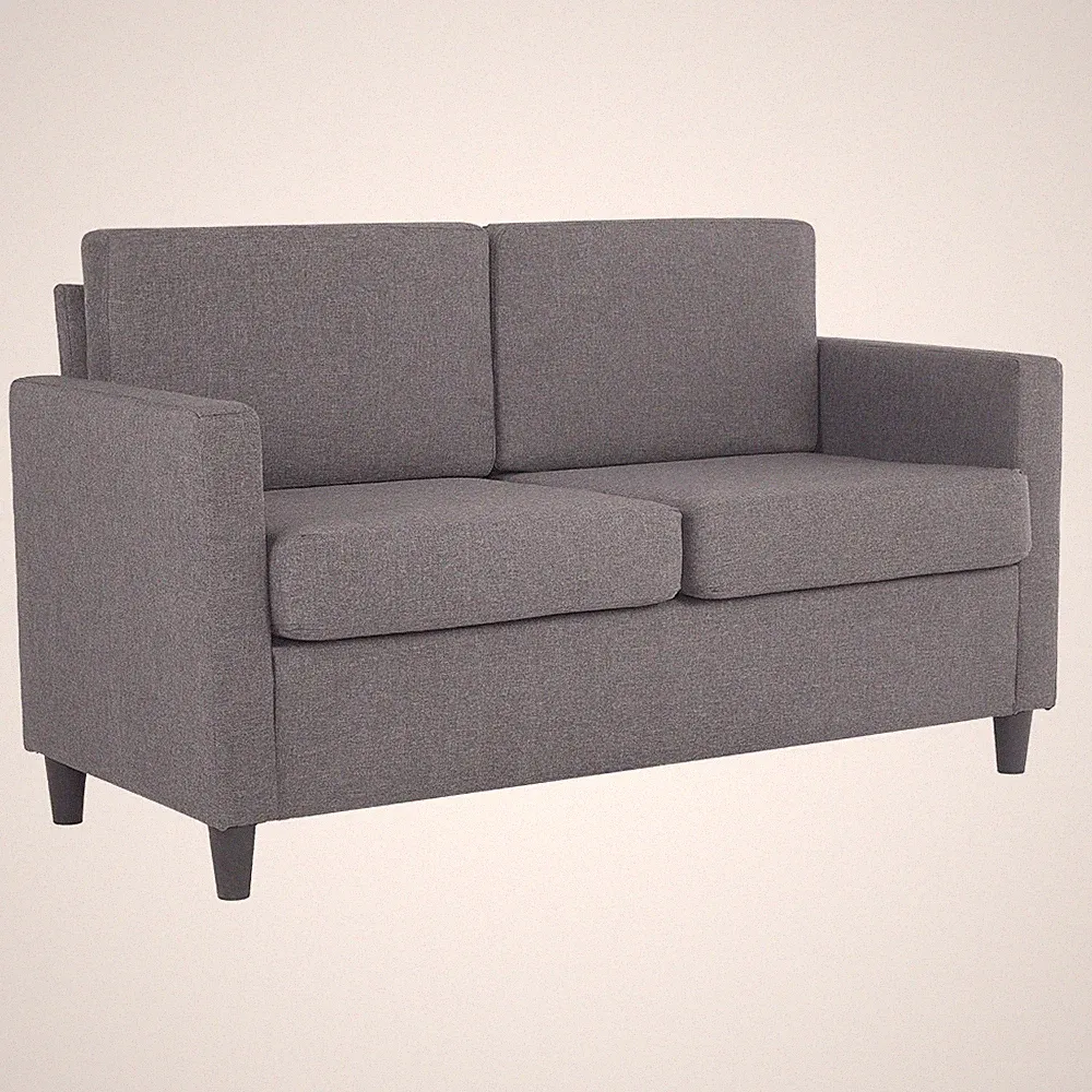Sofa 2 Sitzer Stoffsofa Relaxsessel Sessel Wohnzimmer Couch mit Armlehne Leinen
